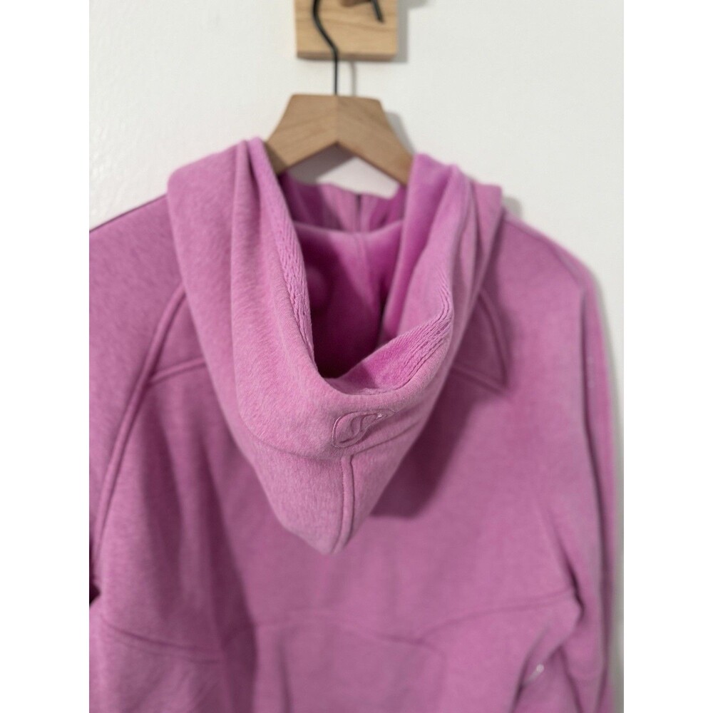 Lululemon Scuba Oversized Half-Zip Hoodie *Plush Heathered Dahlia Mauve Pink M/L - Picture 6 of 7